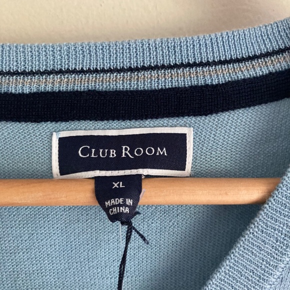 New Club room men’s merino wool blend sweater - Picture 4 of 6